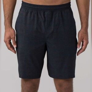 Men's Lululemon Pace Breaker Short Linerless 9" Trislub Multi Nautical Navy MED